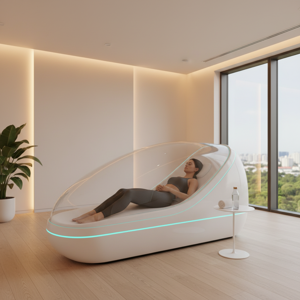 Private recovery pod room at Touch of Vitality